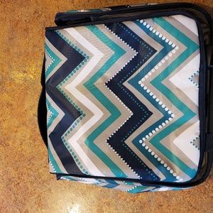 Thirty One chevron Hang Up Travel Makeup Bag